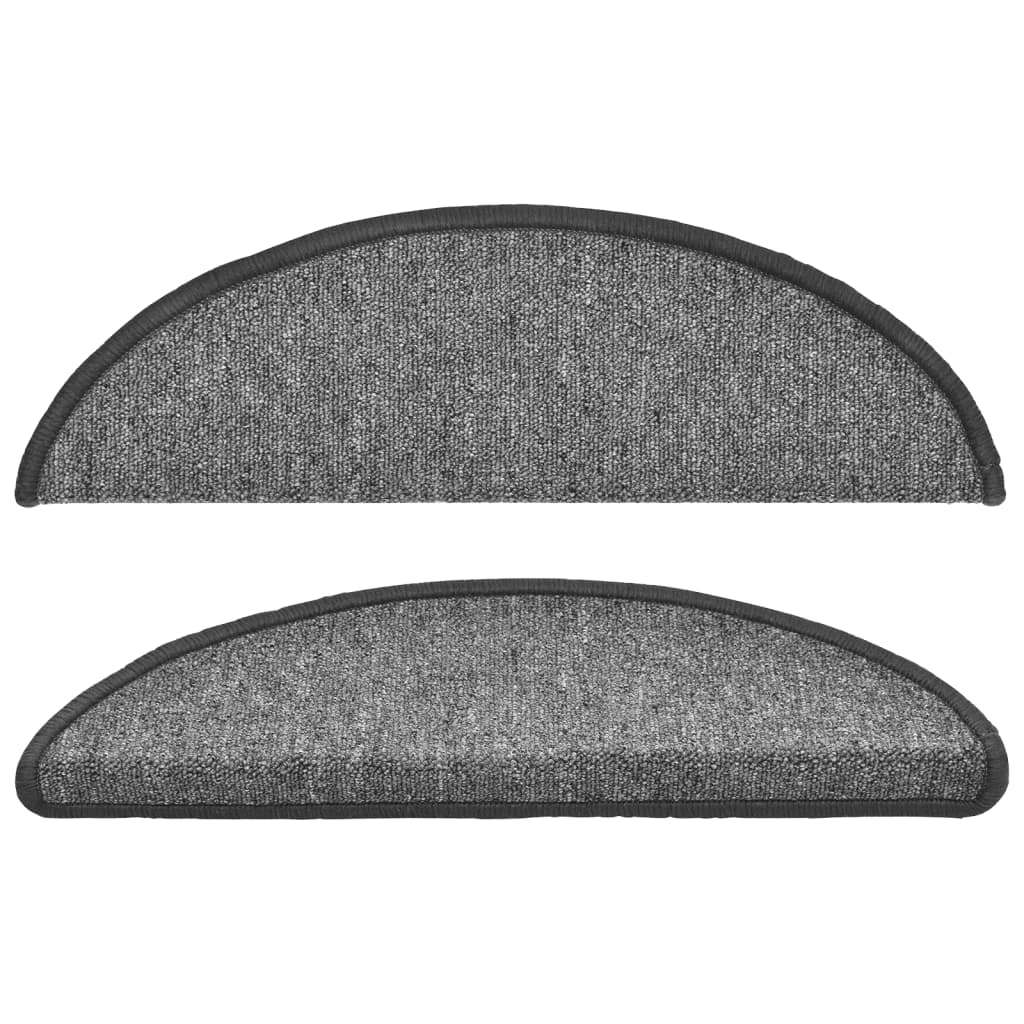 vidaXL Covorașe de scară, 10 buc., gri închis, 56x17x3 cm vidaXL Covorașe de scară, 10 buc., gri închis, 56x17x3 cm