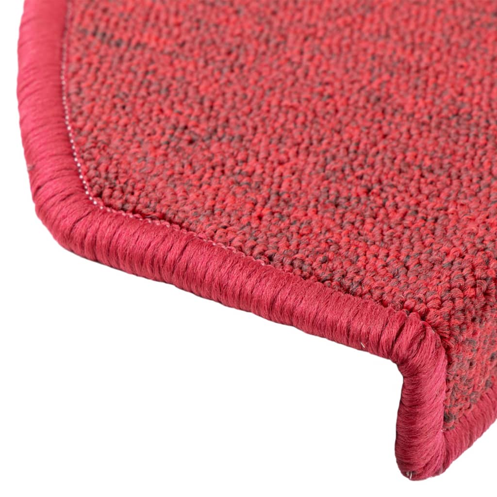 vidaXL Covorașe de scară, 10 buc., roșu bordo, 65x24x4 cm vidaXL Covorașe de scară, 10 buc., roșu bordo, 65x24x4 cm