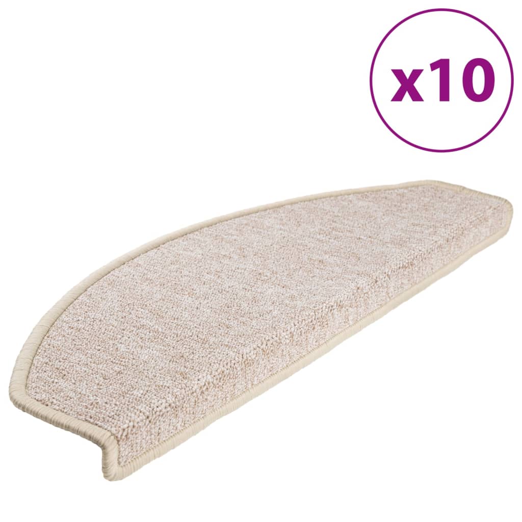 vidaXL Covorașe de scară, 10 buc., gri taupe, 65x24x4 cm vidaXL Covorașe de scară, 10 buc., gri taupe, 65x24x4 cm