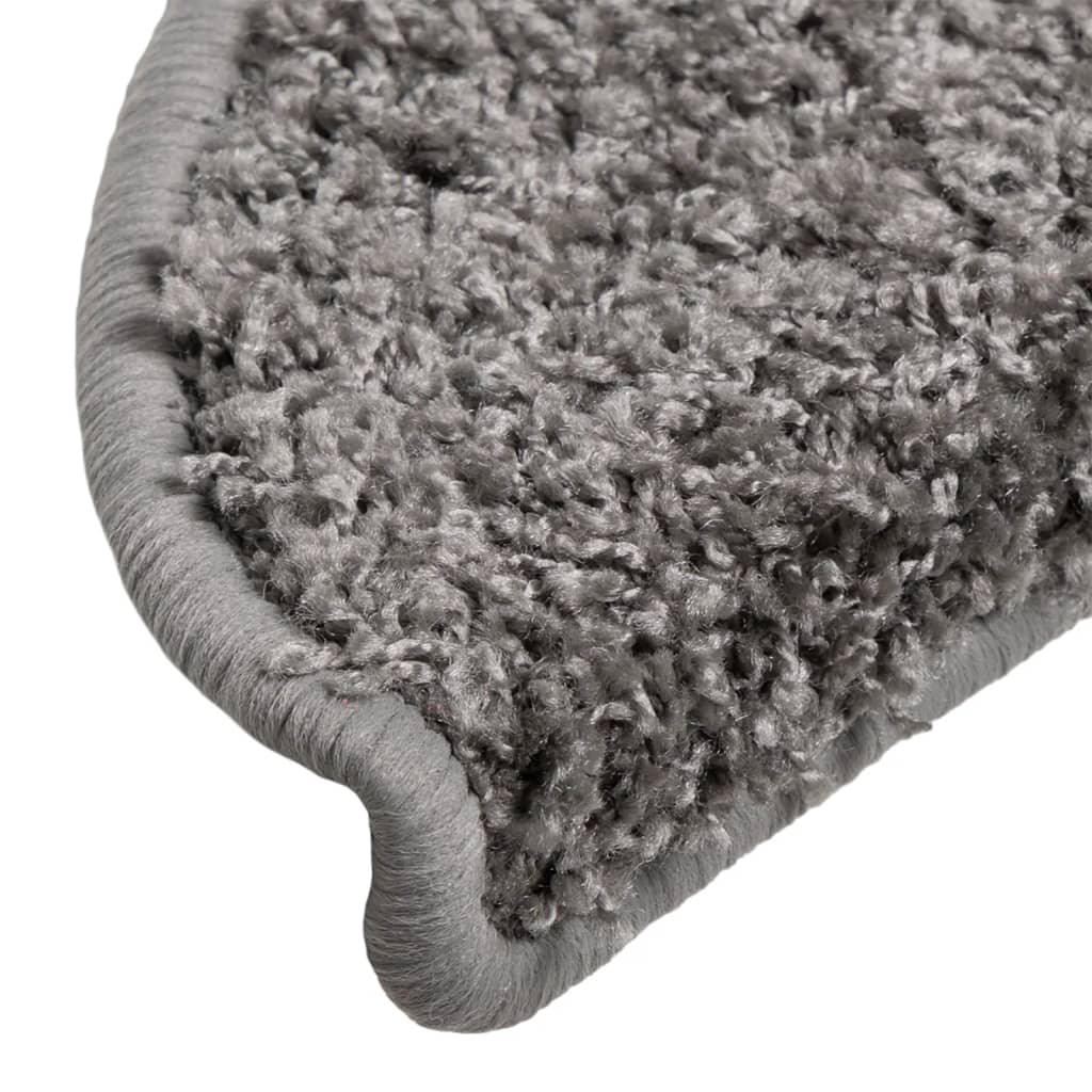 vidaXL Covorașe de scară, 10 buc.,gri, 56x17x3 cm vidaXL Covorașe de scară, 10 buc.,gri, 56x17x3 cm