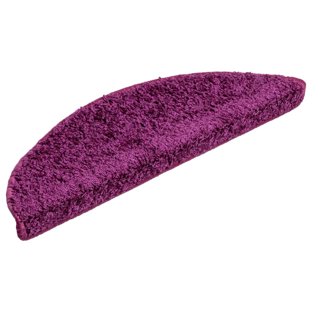 vidaXL Covorașe de scară, 10 buc., violet, 56x17x3 cm vidaXL Covorașe de scară, 10 buc., violet, 56x17x3 cm
