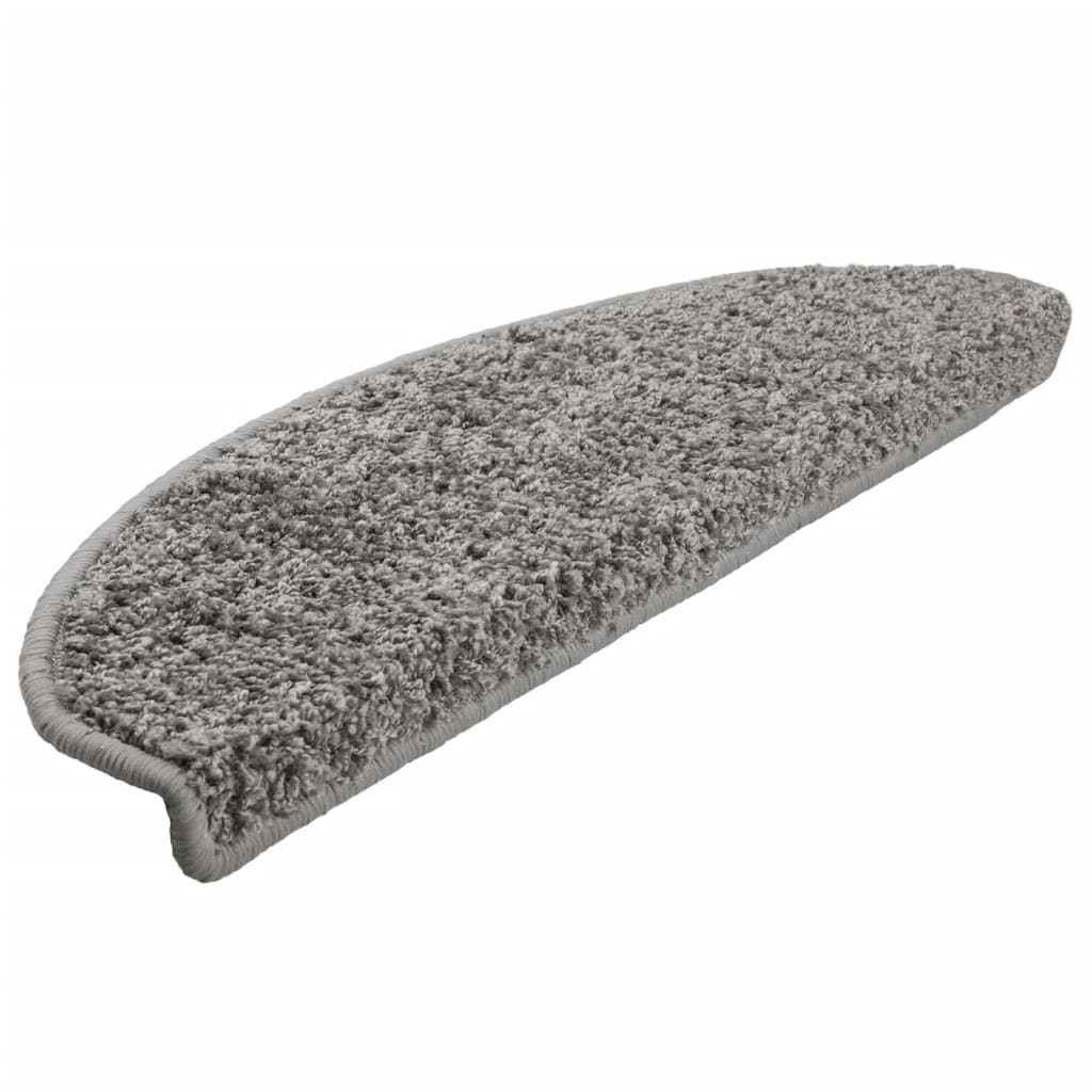 vidaXL Covorașe de scară, 10 buc.,gri, 65x21x4 cm vidaXL Covorașe de scară, 10 buc.,gri, 65x21x4 cm