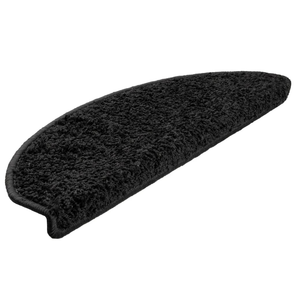 vidaXL Covorașe de scară, 10 buc.,negru, 65x21x4 cm vidaXL Covorașe de scară, 10 buc.,negru, 65x21x4 cm