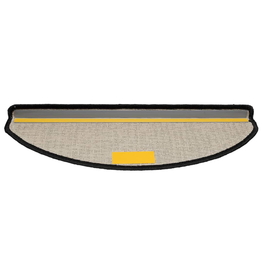 vidaXL Covorașe de scară, 10 buc.,negru, 65x21x4 cm vidaXL Covorașe de scară, 10 buc.,negru, 65x21x4 cm