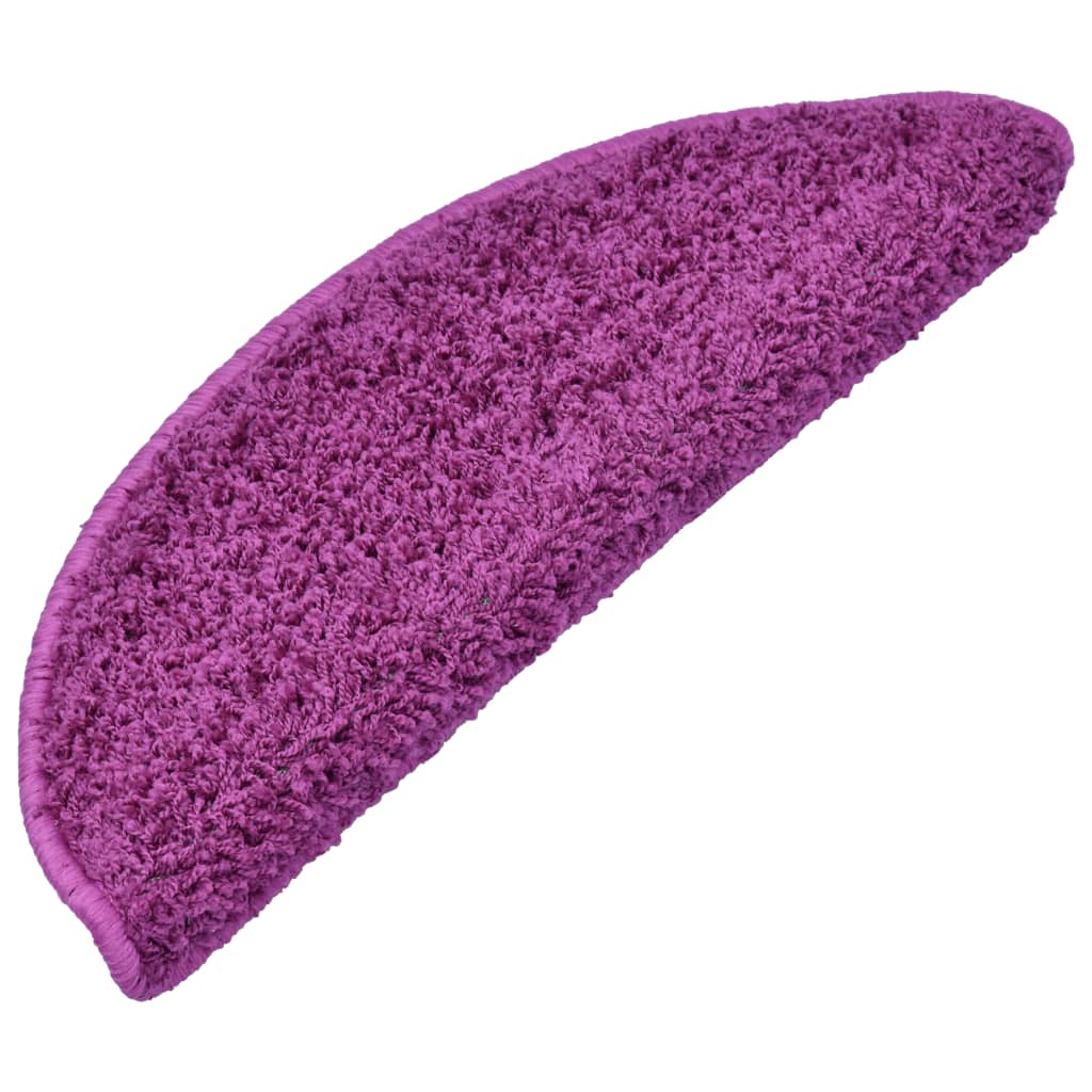 vidaXL Covorașe de scară, 10 buc., violet, 65x21x4 cm vidaXL Covorașe de scară, 10 buc., violet, 65x21x4 cm