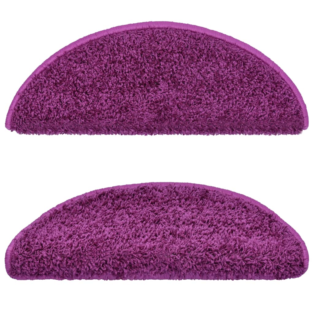 vidaXL Covorașe de scară, 10 buc., violet, 65x21x4 cm vidaXL Covorașe de scară, 10 buc., violet, 65x21x4 cm