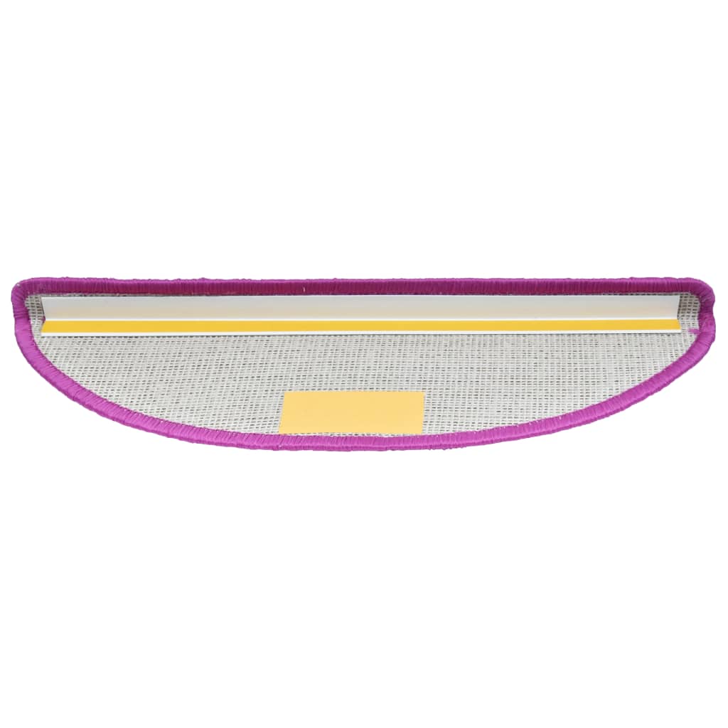 vidaXL Covorașe de scară, 10 buc., violet, 65x21x4 cm vidaXL Covorașe de scară, 10 buc., violet, 65x21x4 cm