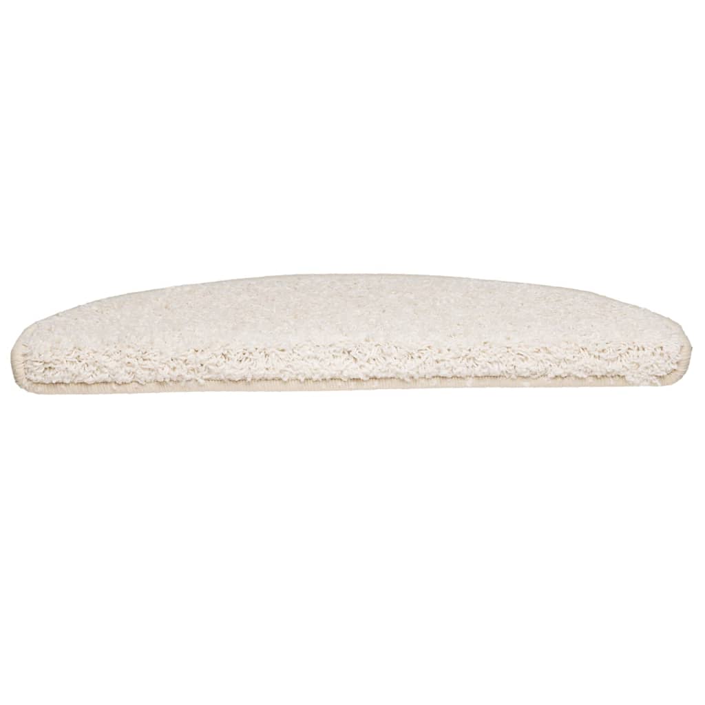 vidaXL Covorașe de scară, 10 buc.,alb, 65x21x4 cm vidaXL Covorașe de scară, 10 buc.,alb, 65x21x4 cm