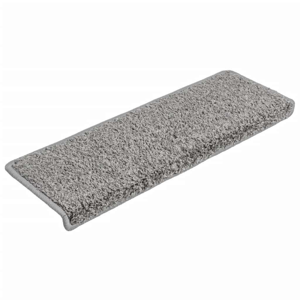 vidaXL Covorașe de scară, 10 buc., gri, 65x21x4 cm vidaXL Covorașe de scară, 10 buc., gri, 65x21x4 cm