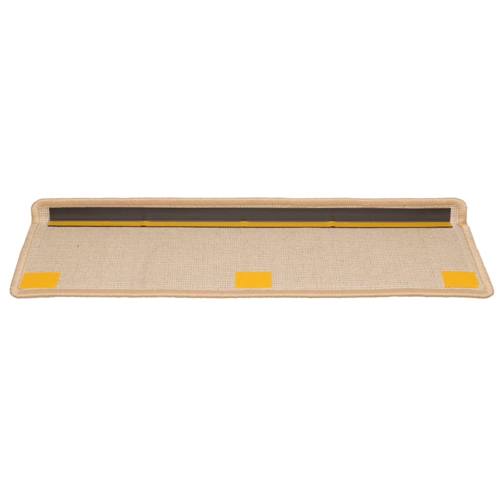 vidaXL Covorașe de scară, 10 buc.,maro, 65x21x4 cm vidaXL Covorașe de scară, 10 buc.,maro, 65x21x4 cm