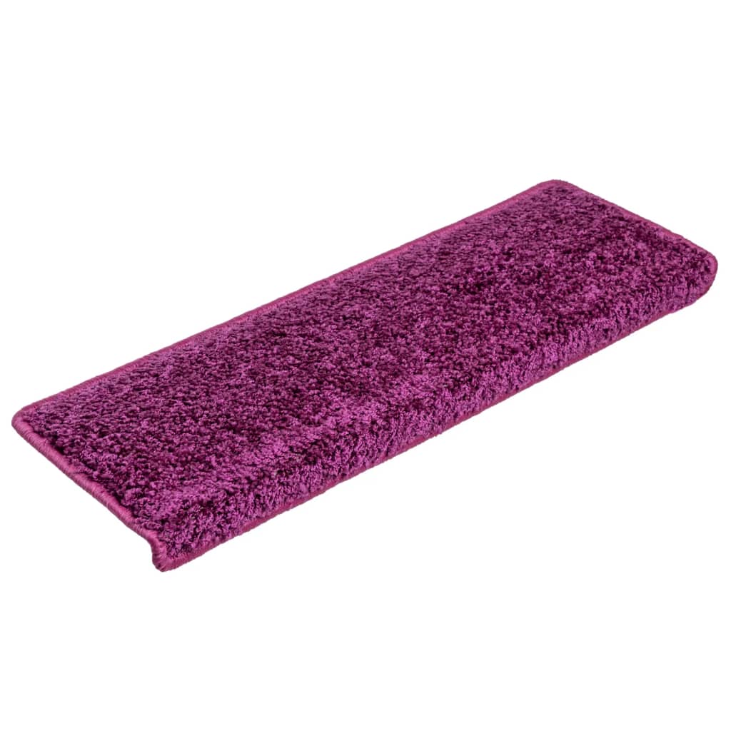 vidaXL Covorașe de scară, 10 buc., violet, 65x21x4 cm vidaXL Covorașe de scară, 10 buc., violet, 65x21x4 cm