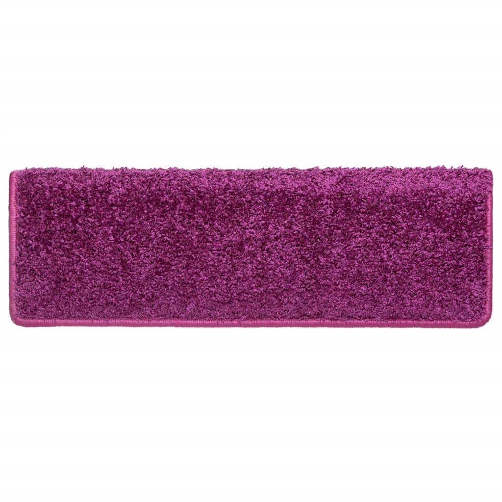 vidaXL Covorașe de scară, 10 buc., violet, 65x21x4 cm vidaXL Covorașe de scară, 10 buc., violet, 65x21x4 cm