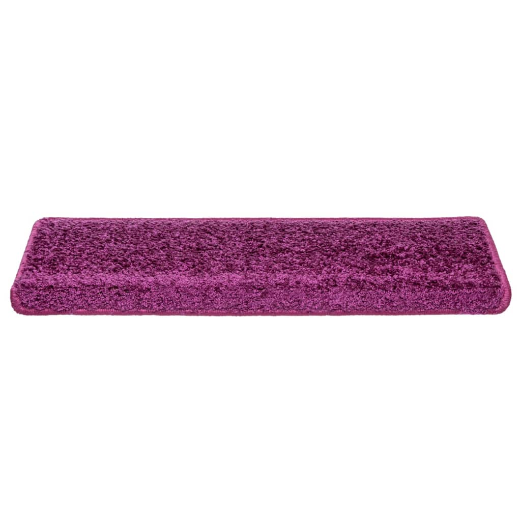 vidaXL Covorașe de scară, 10 buc., violet, 65x21x4 cm vidaXL Covorașe de scară, 10 buc., violet, 65x21x4 cm
