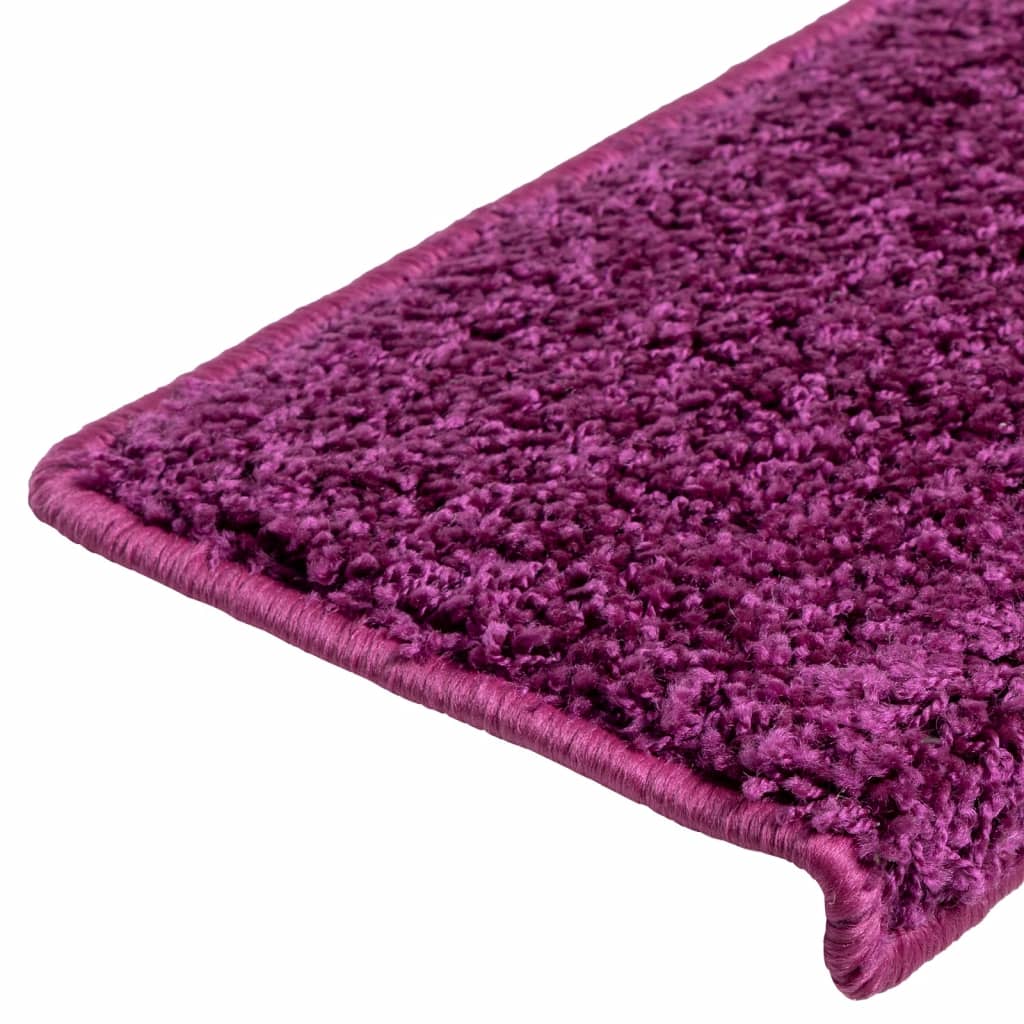 vidaXL Covorașe de scară, 10 buc., violet, 65x21x4 cm vidaXL Covorașe de scară, 10 buc., violet, 65x21x4 cm