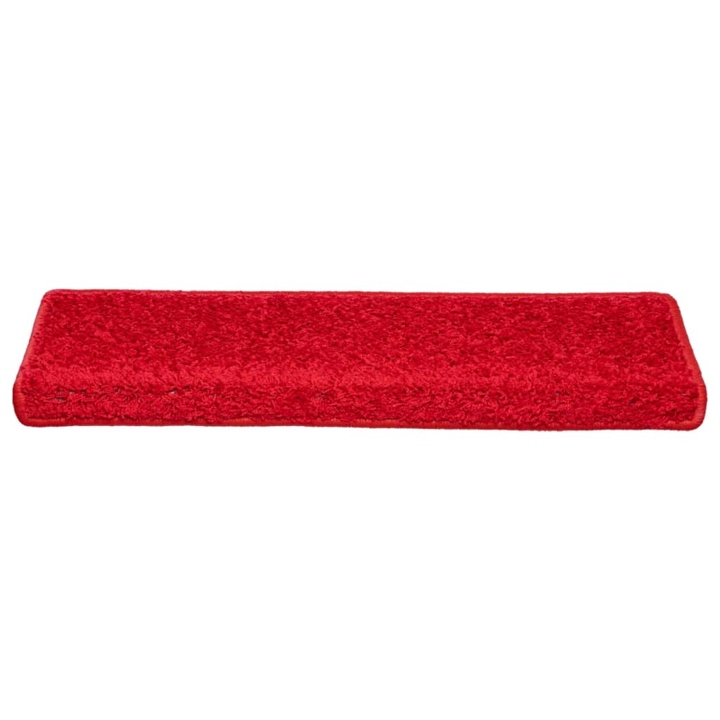 vidaXL Covorașe de scară, 10 buc.,roșu, 65x21x4 cm vidaXL Covorașe de scară, 10 buc.,roșu, 65x21x4 cm