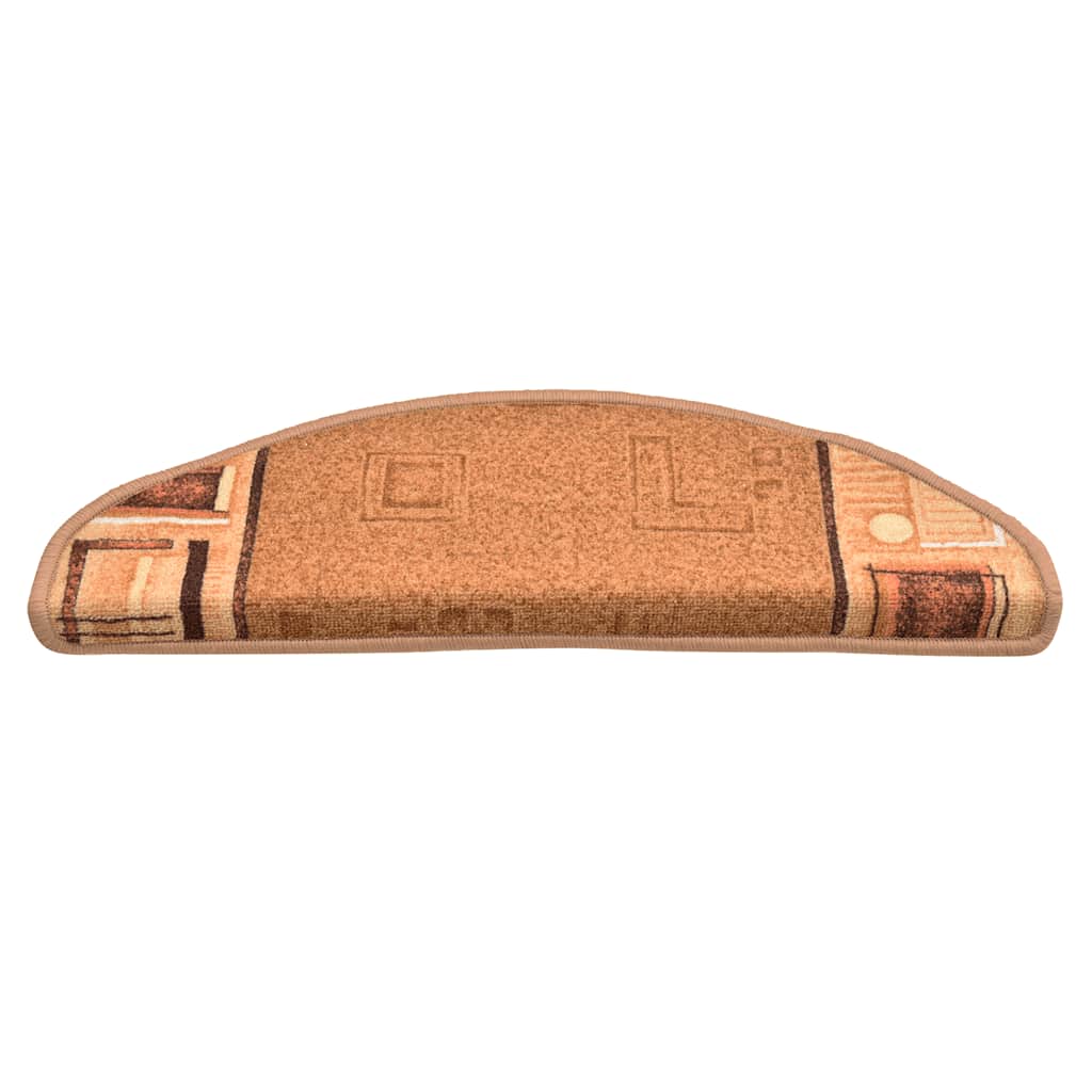 vidaXL Covorașe autoadezive pentru scări, 10 buc., bej, 65x21x4 cm vidaXL Covorașe autoadezive pentru scări, 10 buc., bej, 65x21x4 cm