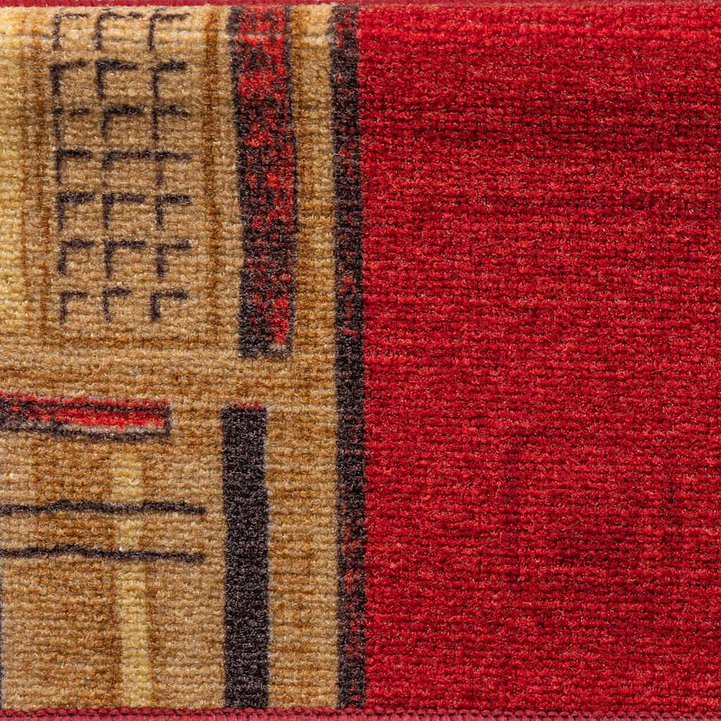 vidaXL Covorașe pentru scări autoadezive, 5 buc., roșu, 65x21x4 cm