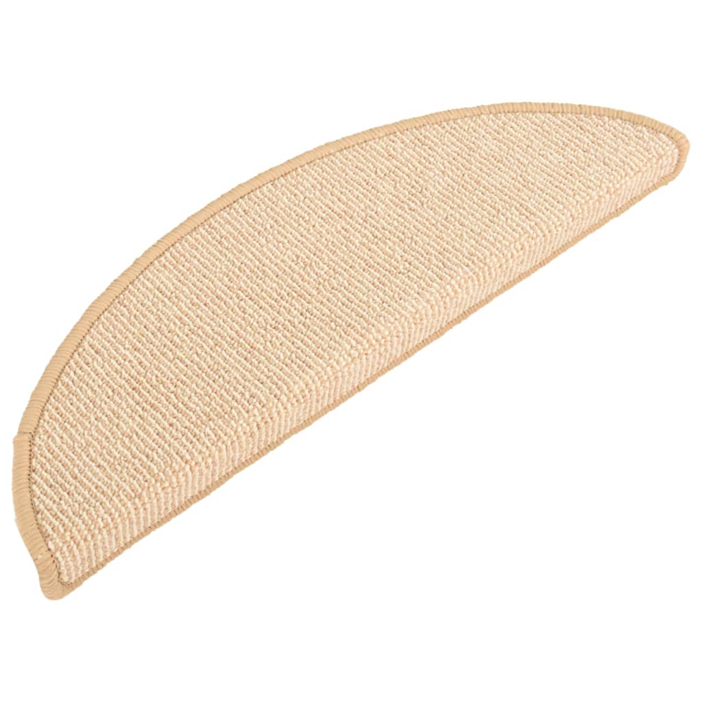 vidaXL Covorașe pentru scări, 15 buc., 56x17x3 cm, semirotunde, crem vidaXL Covorașe pentru scări, 15 buc., 56x17x3 cm, semirotunde, crem