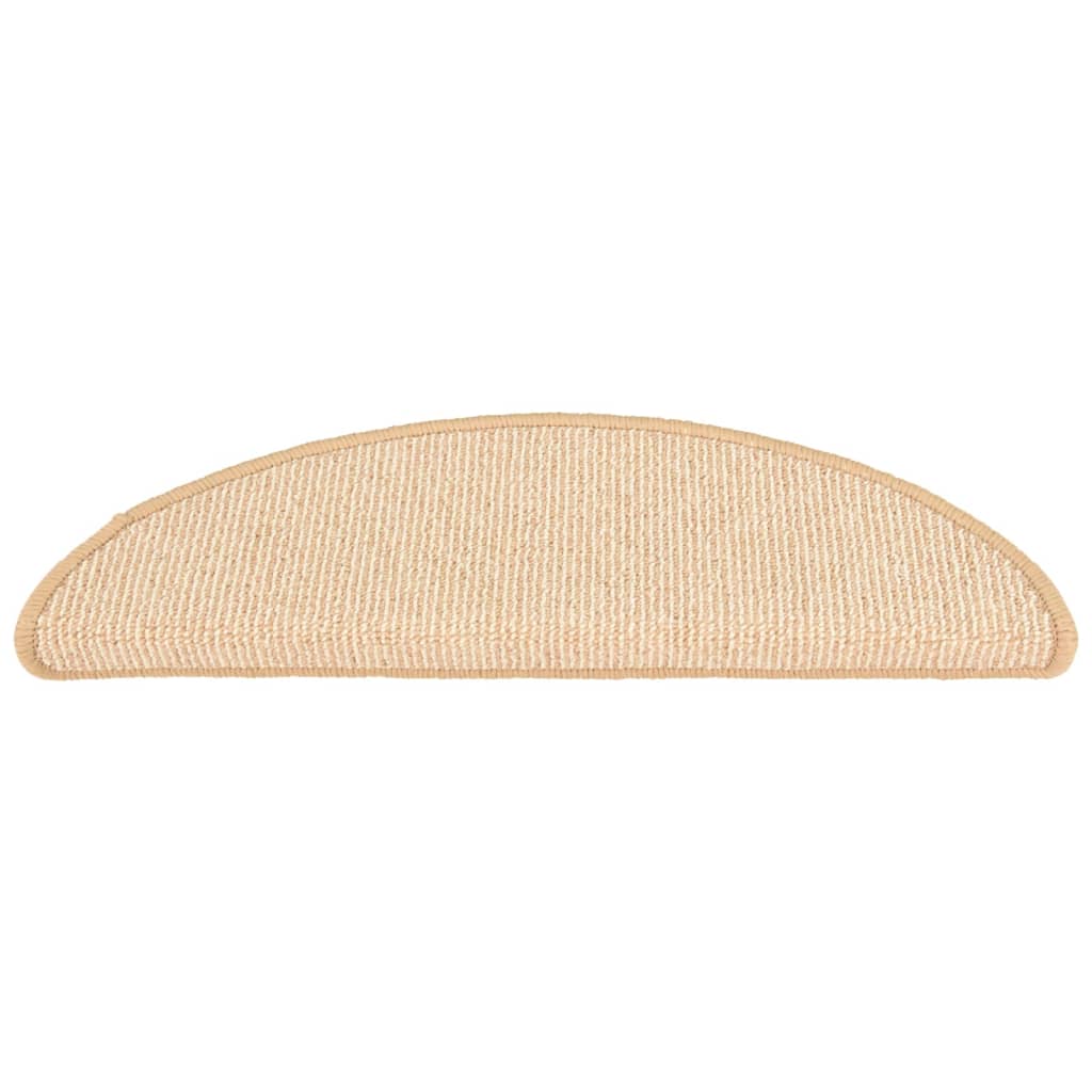 vidaXL Covorașe pentru scări, 15 buc., 56x17x3 cm, semirotunde, crem vidaXL Covorașe pentru scări, 15 buc., 56x17x3 cm, semirotunde, crem