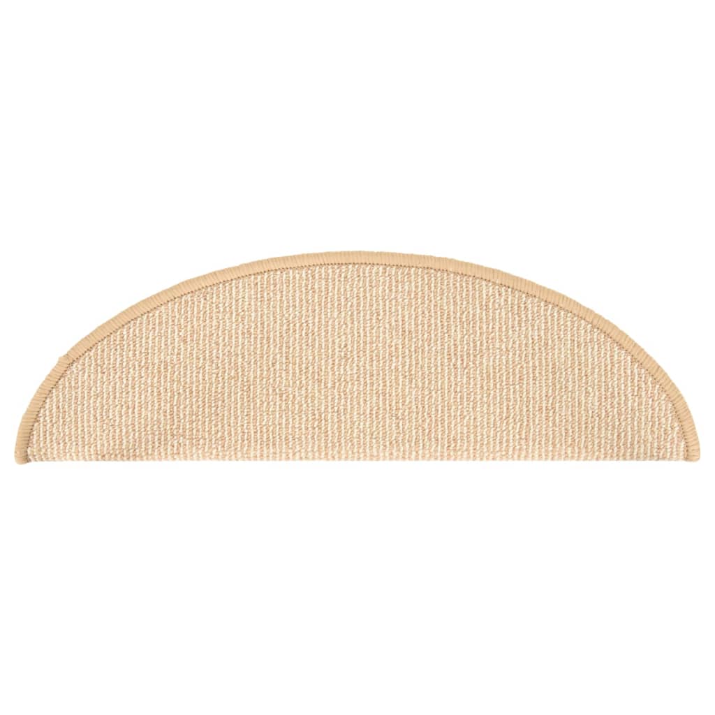 vidaXL Covorașe pentru scări, 15 buc., 56x17x3 cm, semirotunde, crem vidaXL Covorașe pentru scări, 15 buc., 56x17x3 cm, semirotunde, crem