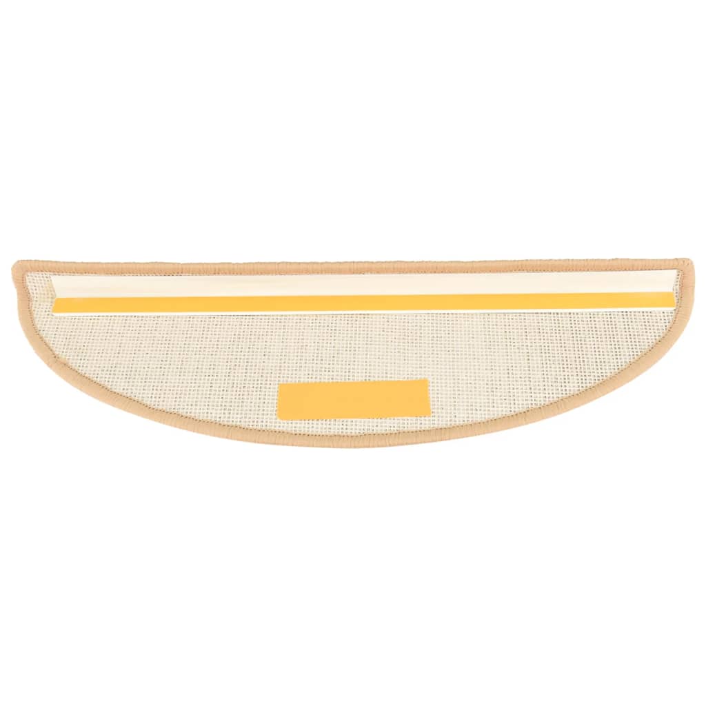 vidaXL Covorașe pentru scări, 15 buc., 56x17x3 cm, semirotunde, crem vidaXL Covorașe pentru scări, 15 buc., 56x17x3 cm, semirotunde, crem