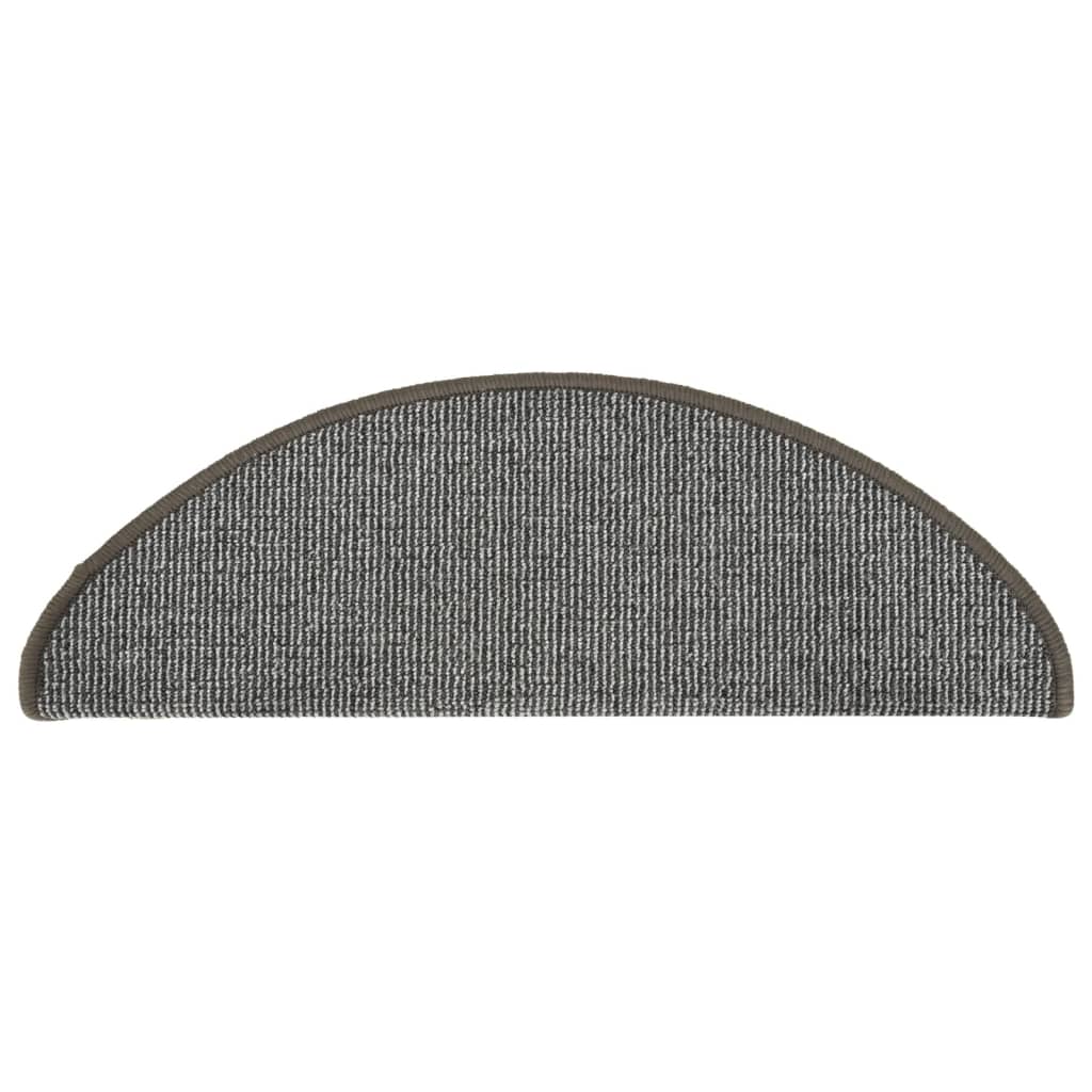 vidaXL Covorașe pentru scări, 15 buc., 65x21x4 cm, gri, semirotunde, mari vidaXL Covorașe pentru scări, 15 buc., 65x21x4 cm, gri, semirotunde, mari