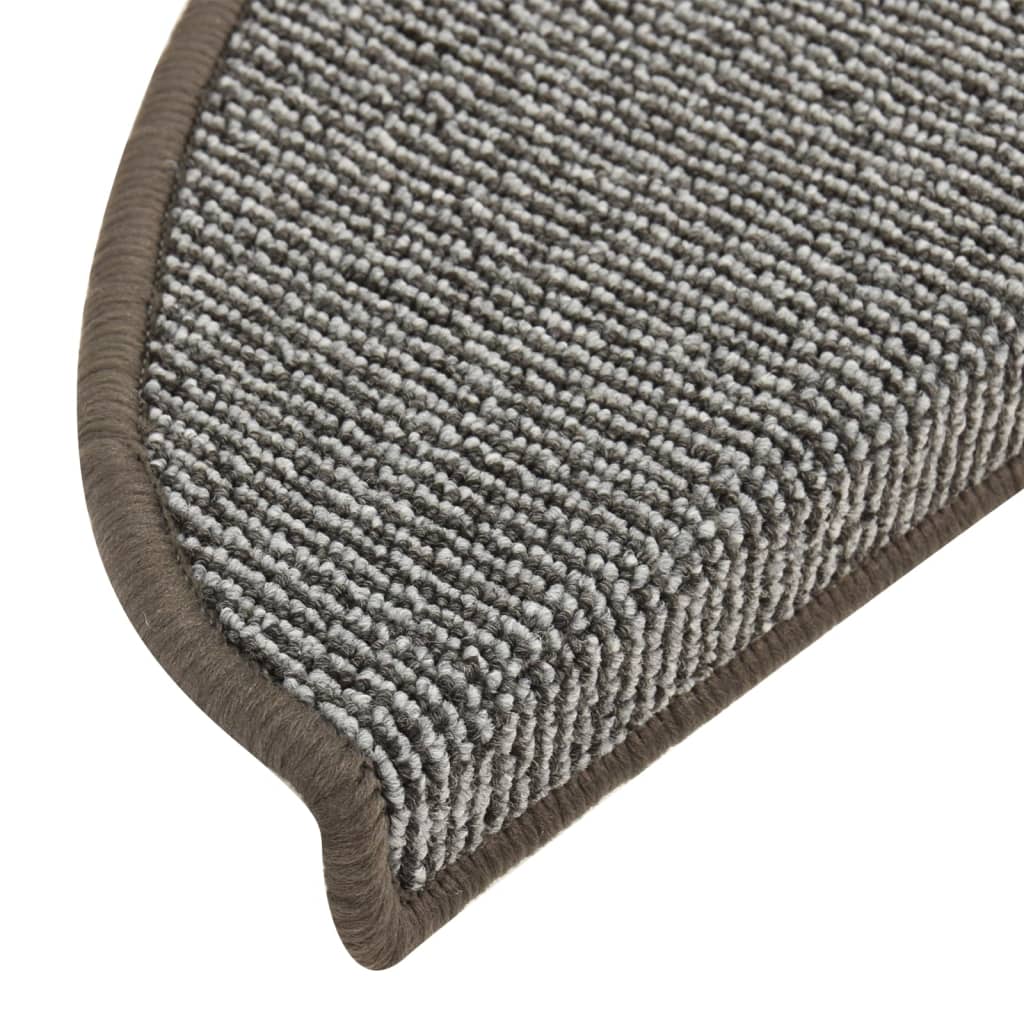 vidaXL Covorașe pentru scări, 15 buc., 65x21x4 cm, gri, semirotunde, mari vidaXL Covorașe pentru scări, 15 buc., 65x21x4 cm, gri, semirotunde, mari