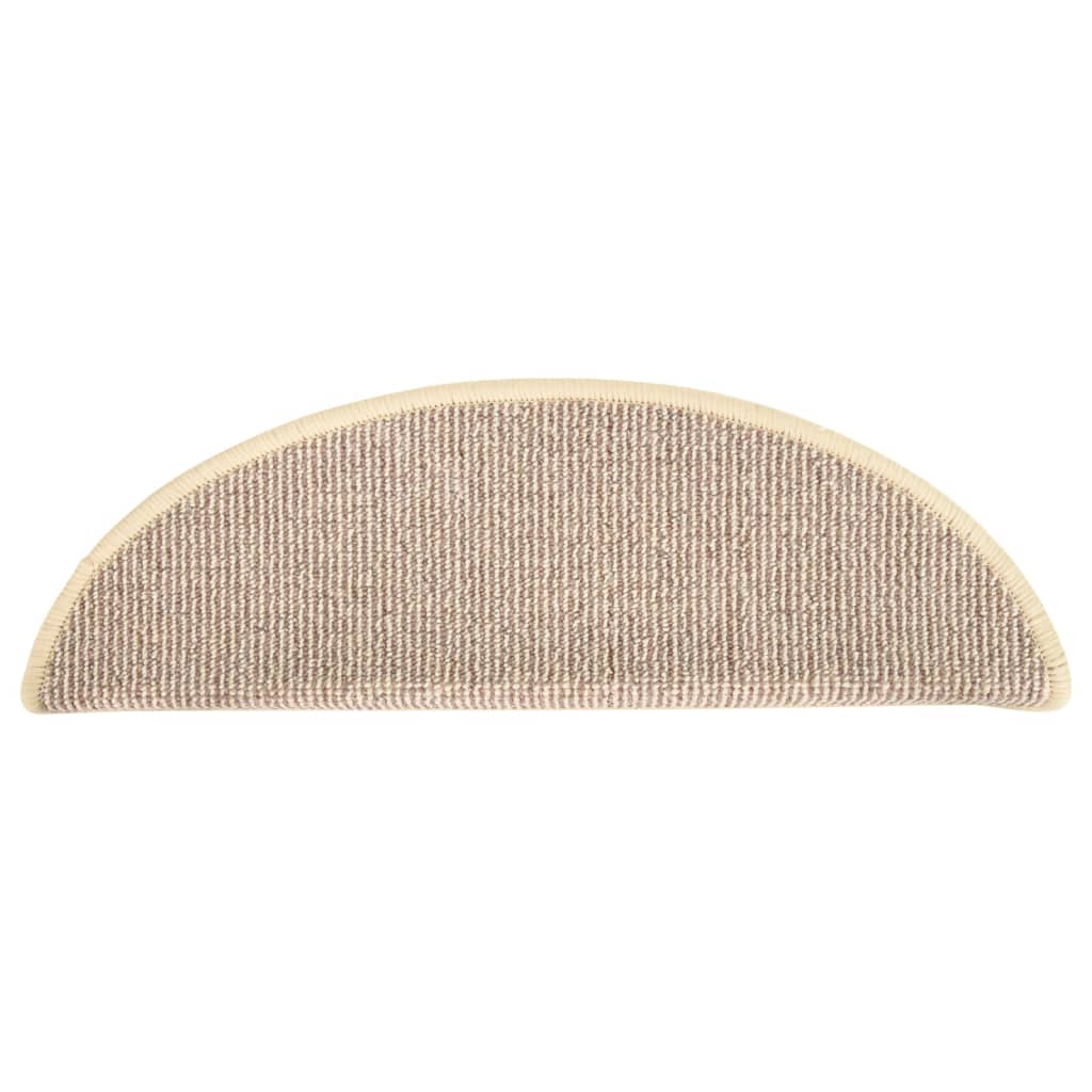 vidaXL Covorașe pentru trepte scară, 15 buc., alb și maro, 65x21x4 cm