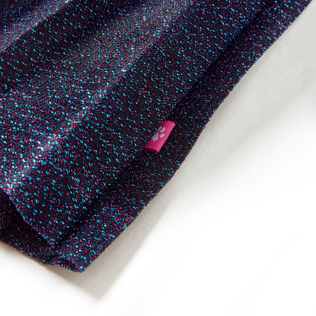 Fustă cu sclipici pentru copii, bleumarin, 116