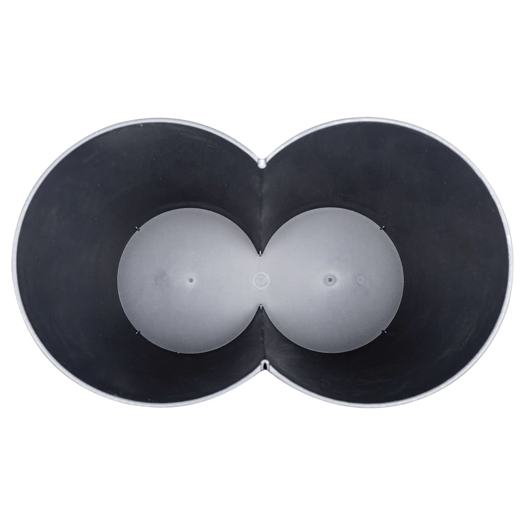vidaXL Coș de gunoi dublu, negru, 50 L vidaXL Coș de gunoi dublu, negru, 50 L
