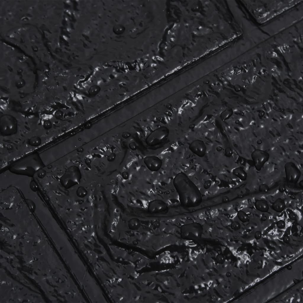 vidaXL Tapet de perete autocolant, model cărămizi 3D, 40 buc., negru vidaXL Tapet de perete autocolant, model cărămizi 3D, 40 buc., negru