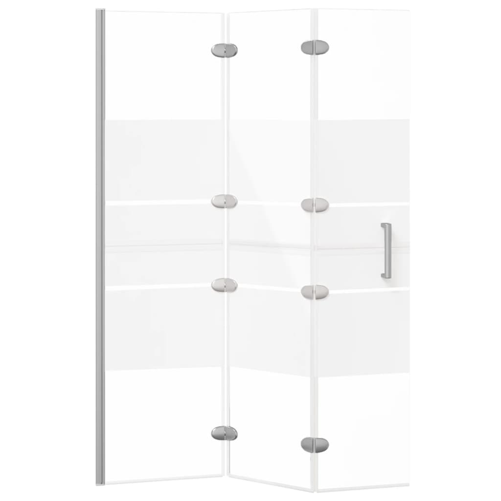 vidaXL Cabină de duș pliabilă, alb, 100x140 cm, ESG vidaXL Cabină de duș pliabilă, alb, 100x140 cm, ESG