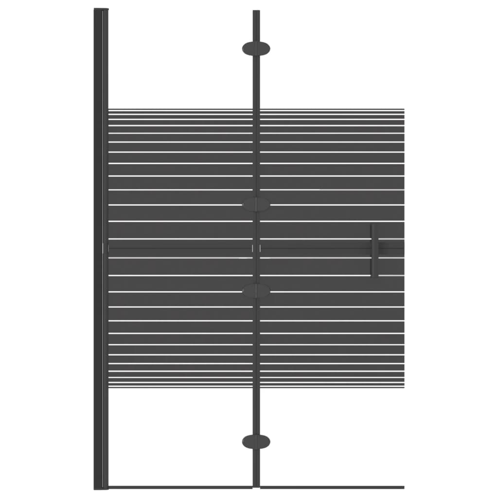 vidaXL Cabină de duș pliabilă, negru, 80x140 cm, ESG vidaXL Cabină de duș pliabilă, negru, 80x140 cm, ESG
