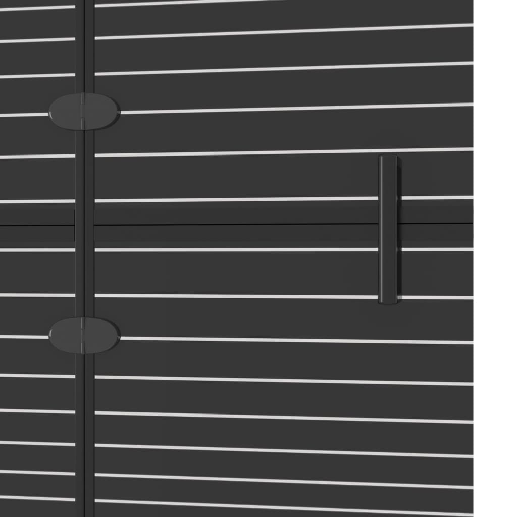 vidaXL Cabină de duș pliabilă, negru, 80x140 cm, ESG vidaXL Cabină de duș pliabilă, negru, 80x140 cm, ESG