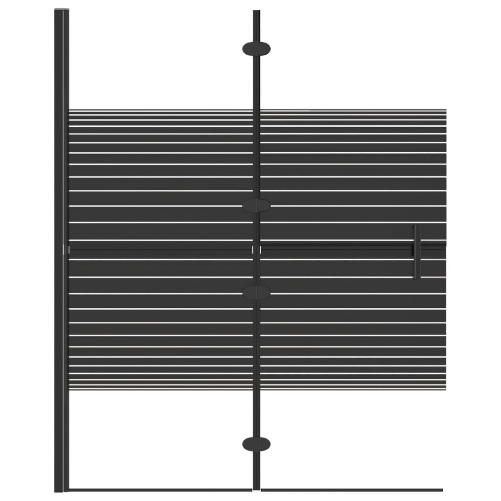 vidaXL Cabină de duș pliabilă, negru, 100x140 cm, ESG vidaXL Cabină de duș pliabilă, negru, 100x140 cm, ESG