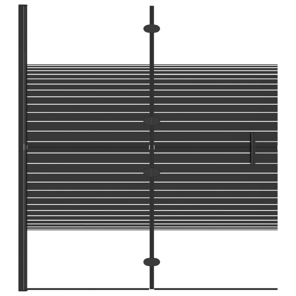 vidaXL Cabină de duș pliabilă, negru, 120x140 cm, ESG vidaXL Cabină de duș pliabilă, negru, 120x140 cm, ESG