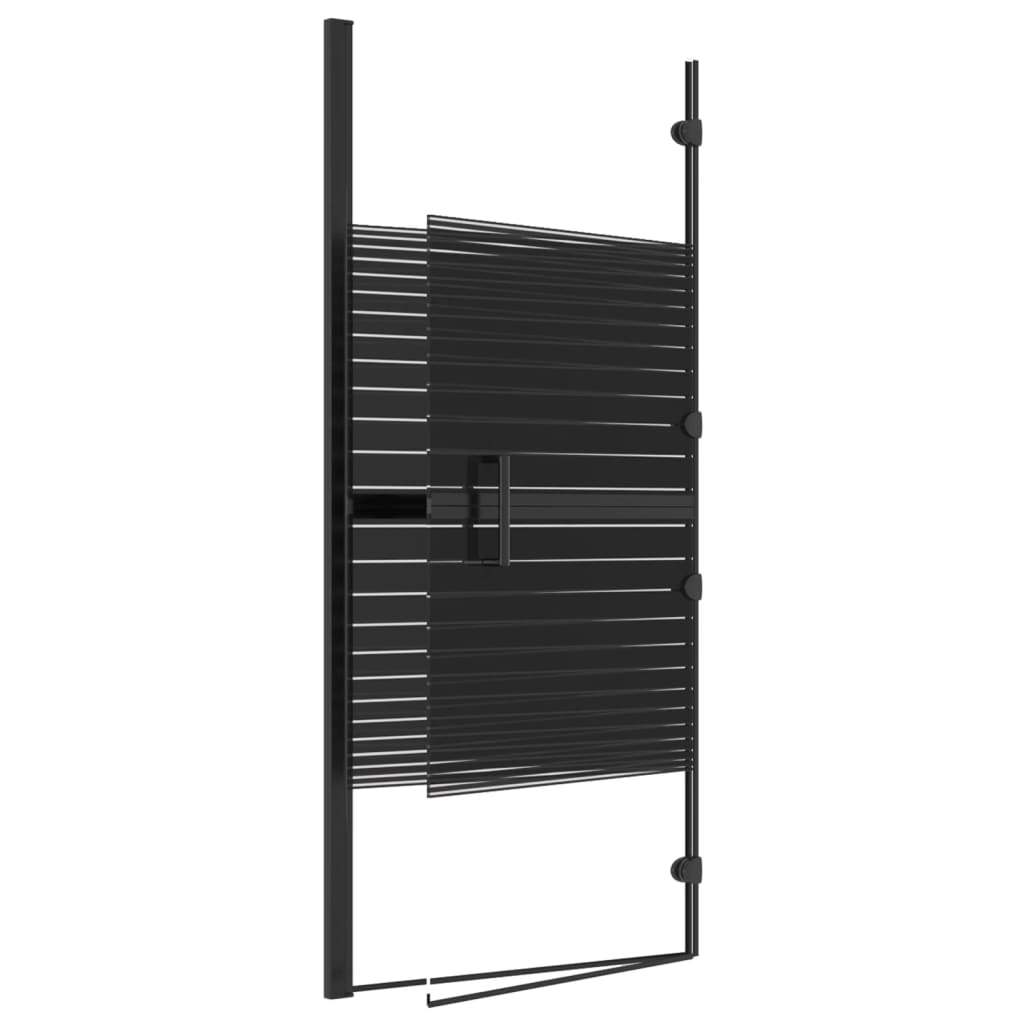 vidaXL Cabină de duș pliabilă, negru, 120x140 cm, ESG vidaXL Cabină de duș pliabilă, negru, 120x140 cm, ESG