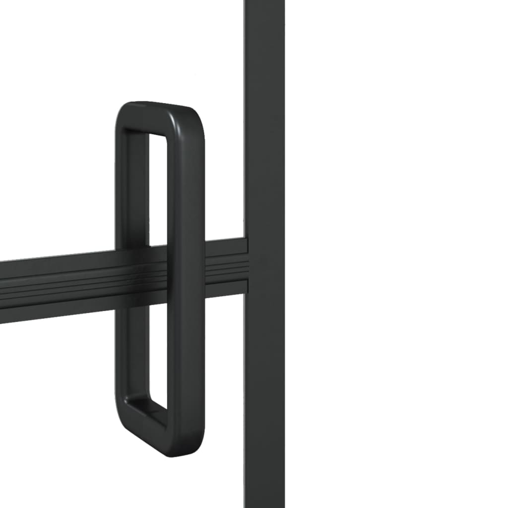 vidaXL Cabină de duș pliabilă, negru, 80x140 cm, ESG vidaXL Cabină de duș pliabilă, negru, 80x140 cm, ESG