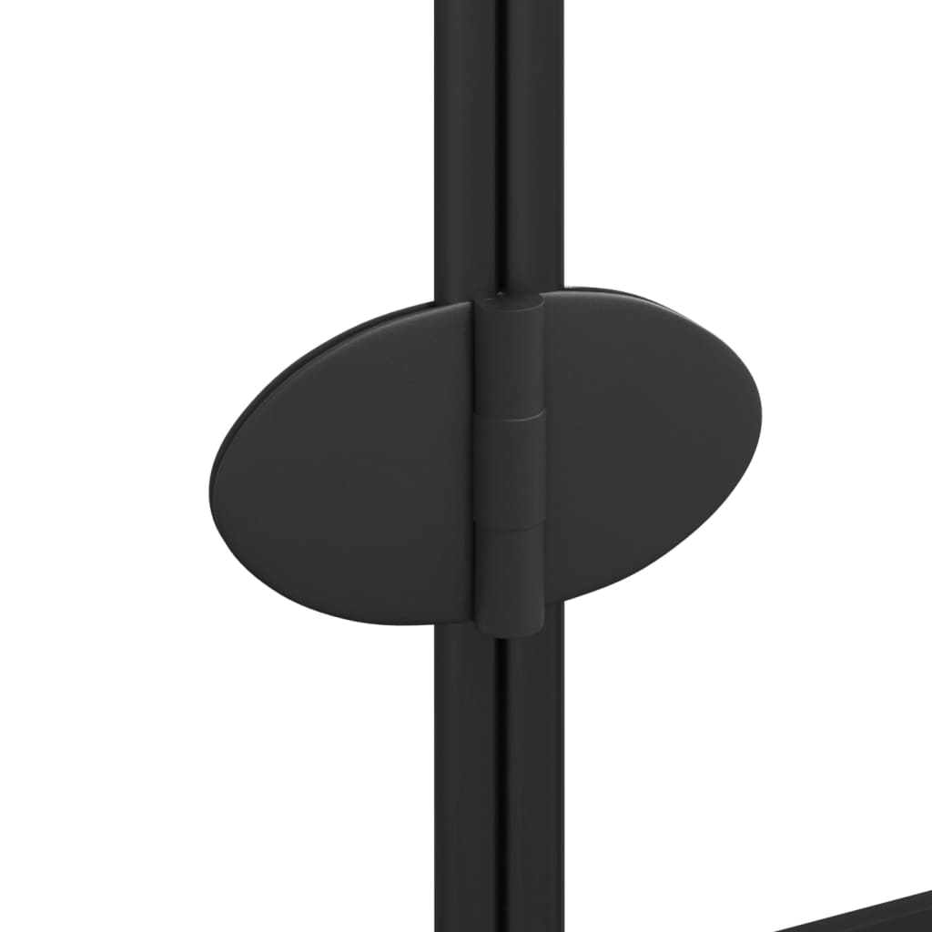 vidaXL Cabină de duș pliabilă, negru, 100x140 cm, ESG vidaXL Cabină de duș pliabilă, negru, 100x140 cm, ESG