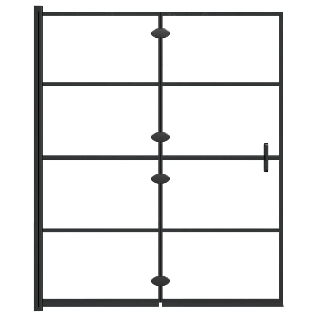 vidaXL Cabină de duș pliabilă, negru, 120x140 cm, ESG vidaXL Cabină de duș pliabilă, negru, 120x140 cm, ESG