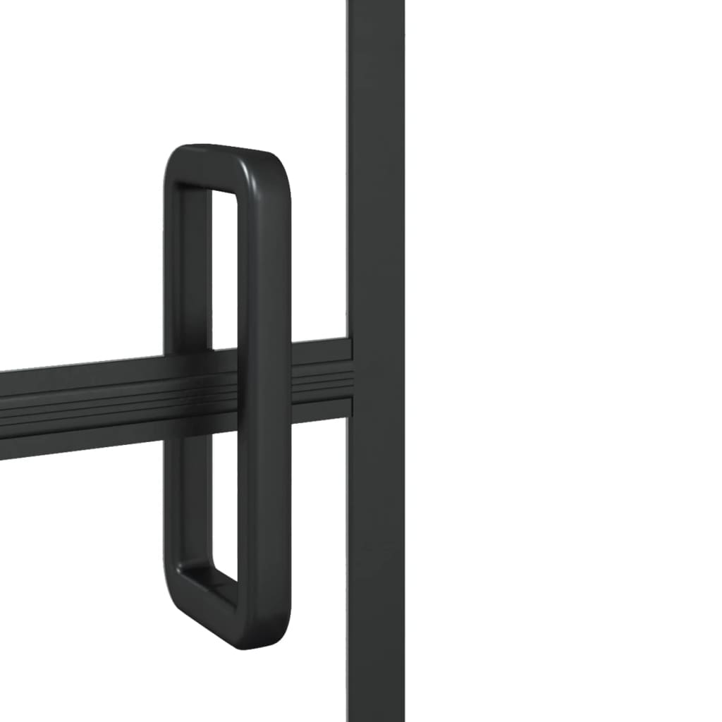 vidaXL Cabină de duș pliabilă, negru, 120x140 cm, ESG vidaXL Cabină de duș pliabilă, negru, 120x140 cm, ESG