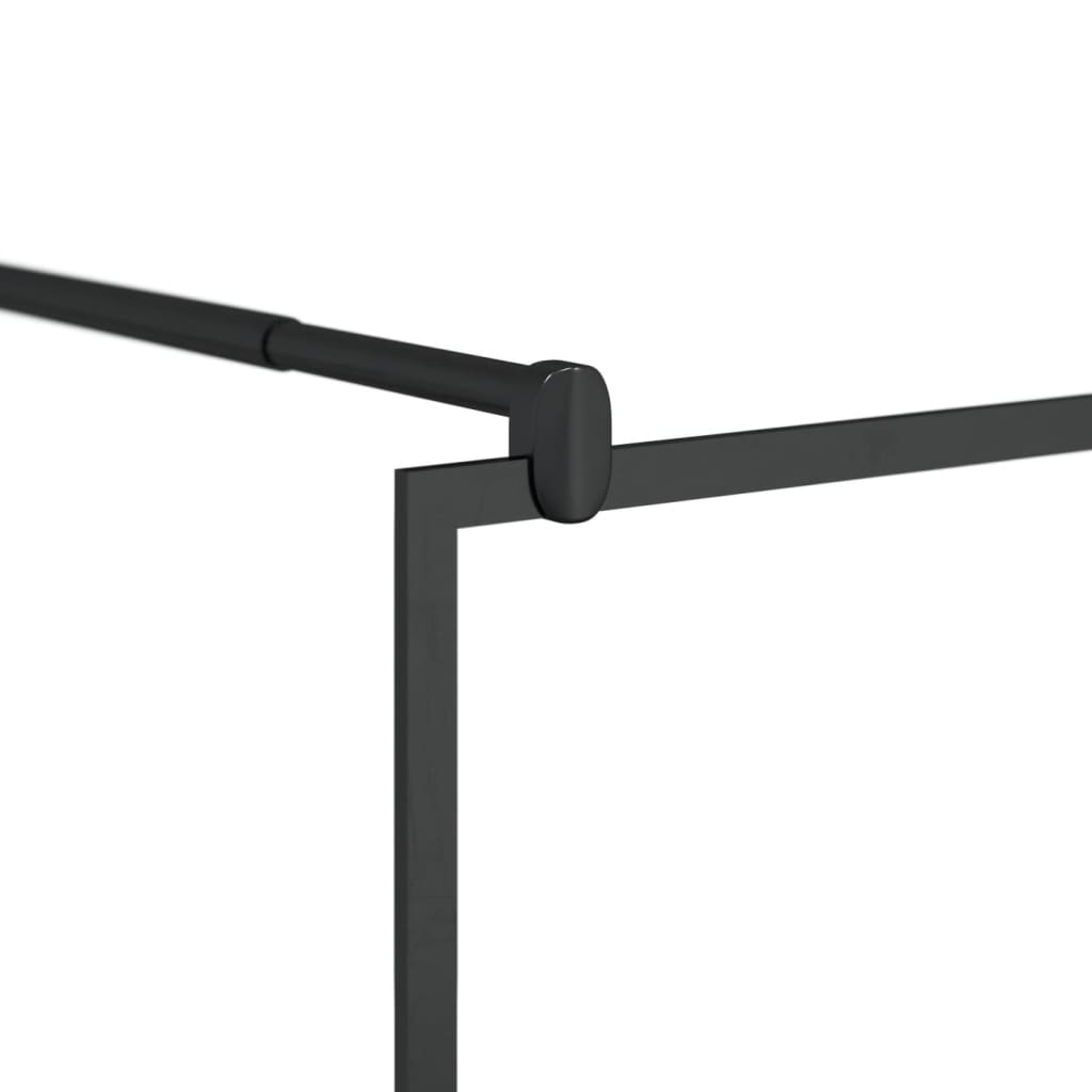 vidaXL Paravan de duș walk-in negru 80x195 cm sticlă ESG transparentă vidaXL Paravan de duș walk-in negru 80x195 cm sticlă ESG transparentă