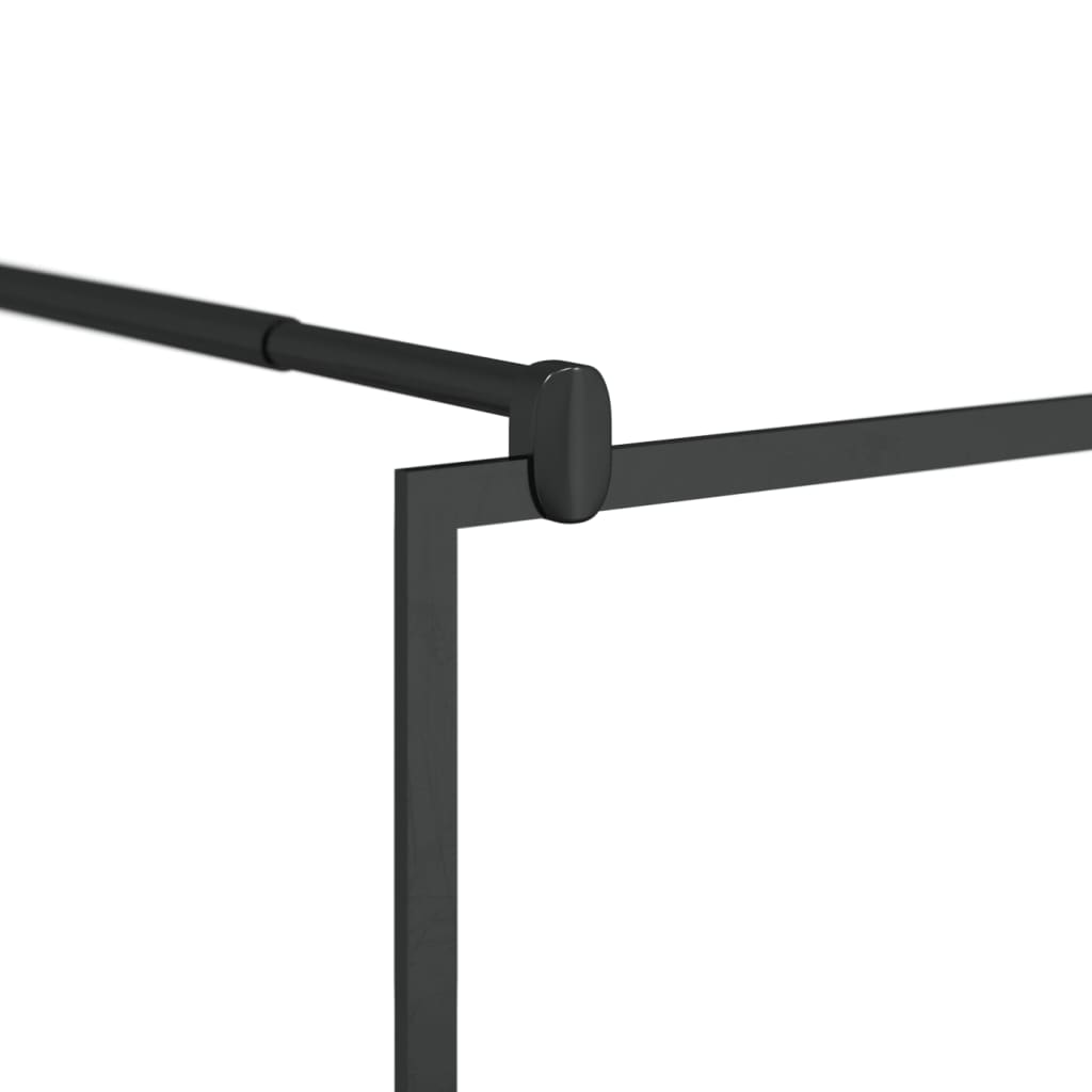 vidaXL Paravan de duș walk-in negru 90x195 cm sticlă ESG transparentă vidaXL Paravan de duș walk-in negru 90x195 cm sticlă ESG transparentă