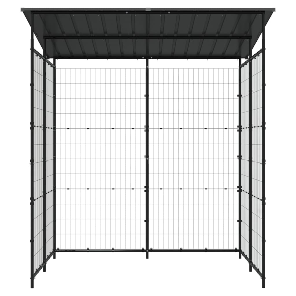 vidaXL Magazie pentru bicicletă, negru, 190x190x222 cm, oțel vidaXL Magazie pentru bicicletă, negru, 190x190x222 cm, oțel