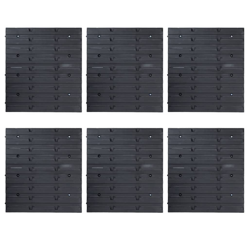 vidaXL Set cutii depozitare 103 piese cu panouri de perete, roșu&negru
