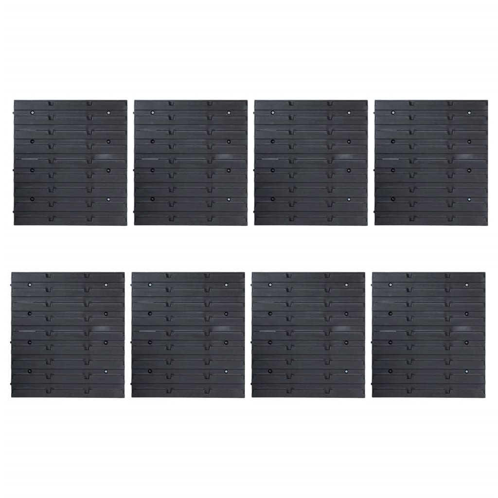 vidaXL Set cutii depozitare 141 piese cu panouri de perete, roșu&negru vidaXL Set cutii depozitare 141 piese cu panouri de perete, roșu&negru