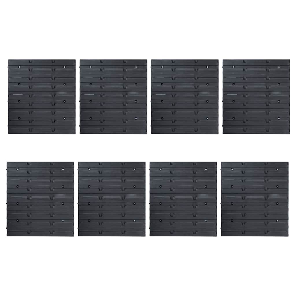 vidaXL Set cutii depozitare 136 piese cu panouri de perete, roșu&negru vidaXL Set cutii depozitare 136 piese cu panouri de perete, roșu&negru