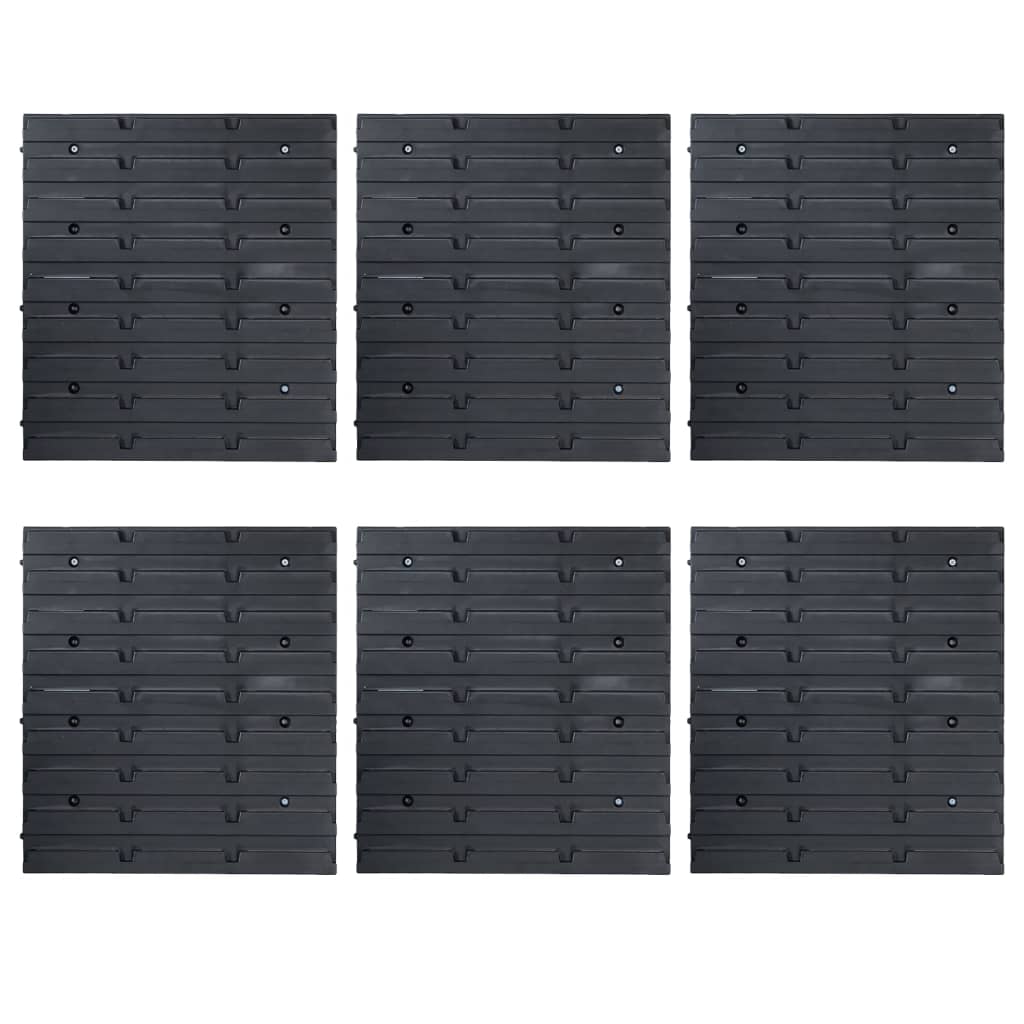 vidaXL Set cutii depozitare, 96 piese, panouri perete, albastru&negru vidaXL Set cutii depozitare, 96 piese, panouri perete, albastru&negru