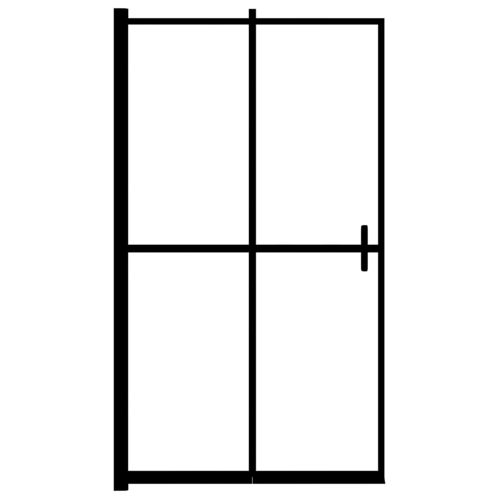 vidaXL Cabină de duș pliabilă, negru, 120x140 cm, ESG vidaXL Cabină de duș pliabilă, negru, 120x140 cm, ESG