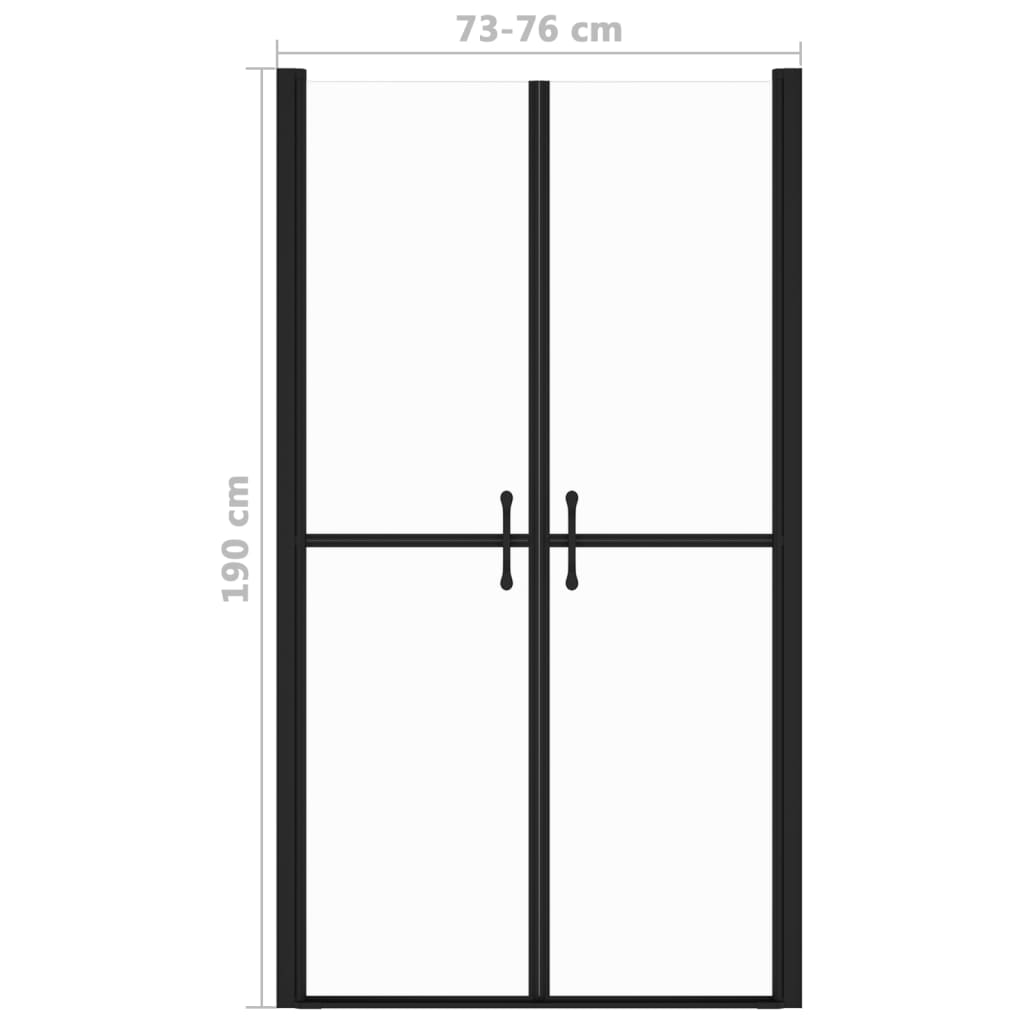 vidaXL Ușă cabină de duș, transparent, (73-76)x190 cm, ESG vidaXL Ușă cabină de duș, transparent, (73-76)x190 cm, ESG